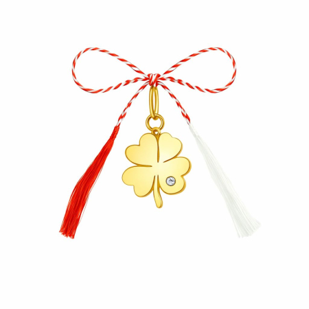 MARTISOARE - Trifoiul Norocos – Mărțișor din Argint