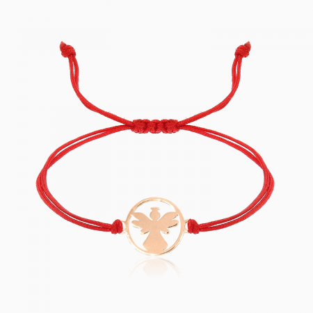 Bratari din AUR cu  Snur - ANGELO, bratara AUR 14k, snur si decupaj