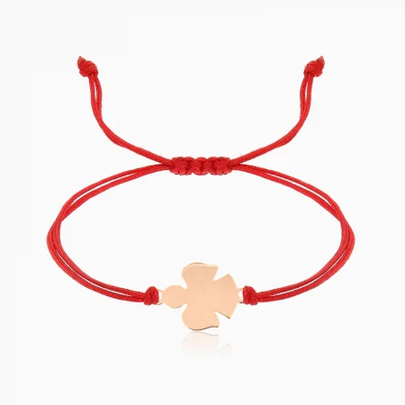 Bijuterii AUR pentru Copii - ANJILA, bratara AURr 14k, snur si decupaj