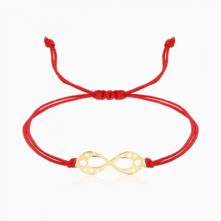 AURORA,  bratara AUR 14k, snur si decupaj [2]