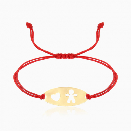 BABY,  bratara AUR 14k, snur si decupaj [3]