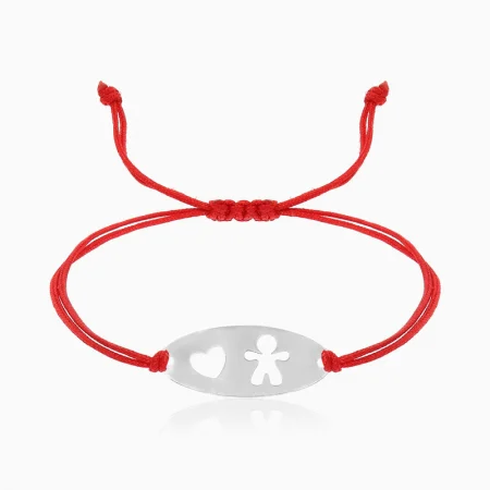 Bijuterii AUR pentru Copii - BABY,  bratara AUR 14k, snur si decupaj