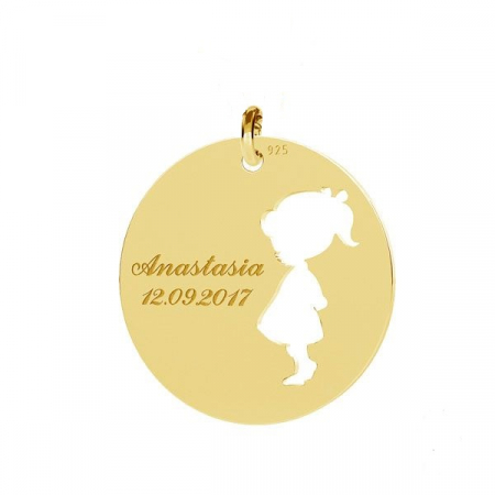 PANDANTIVE - BANUT, FETITA , Pandantiv Argint 925