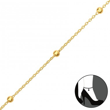 BRATARI ARGINT - BILUTE PE LANTISOR, ,Bratara picior Argint 925