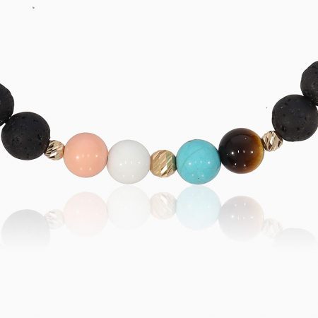 MIXED, Bratara AUR  mix pietre semipretioase [1]