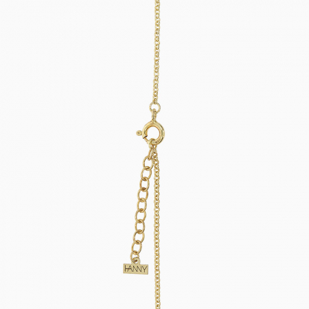 Bratara cu banut 13 mm personalizat, Argint 925 placat aur galben 24k [1]