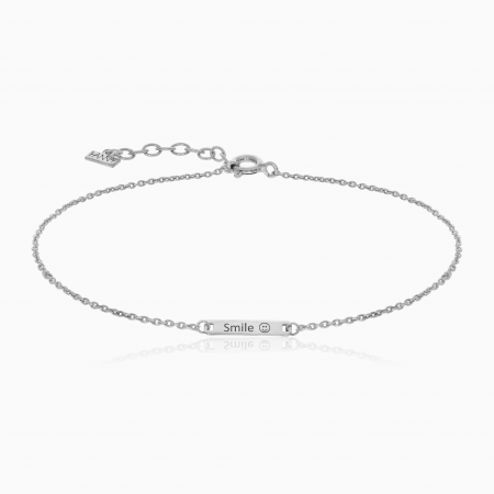 BRATARI ARGINT - Bratara cu placuta 18 mm personalizata, Argint 925 placat aur galben 24k