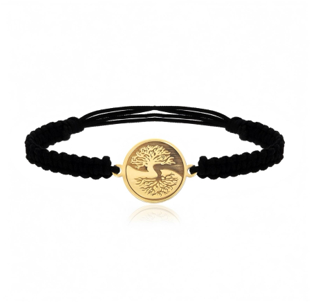 BRATARI ARGINT - Brățară din argint 925 placată cu aur 24K – Arborele Vieții