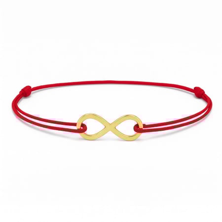 BRATARI ARGINT - Brățară din argint 925 placată cu aur 24K – Simbol Infinit