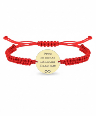 BRATARI ARGINT - Bratara personalizata din argint 925 – Pentru cea mai buna sotie si mama