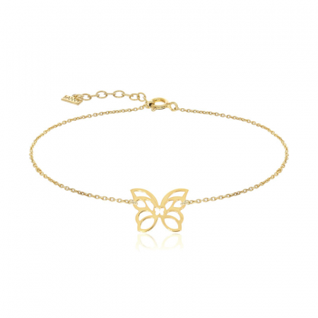 BRATARI ARGINT - Bratara pandantiv 12 mm, Argint 925 placat aur galben 24k