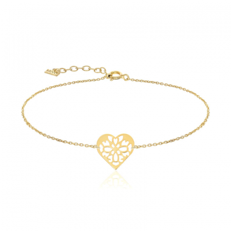 BRATARI ARGINT - Bratara pandantiv 13 mm, Argint 925 placat aur galben 24k