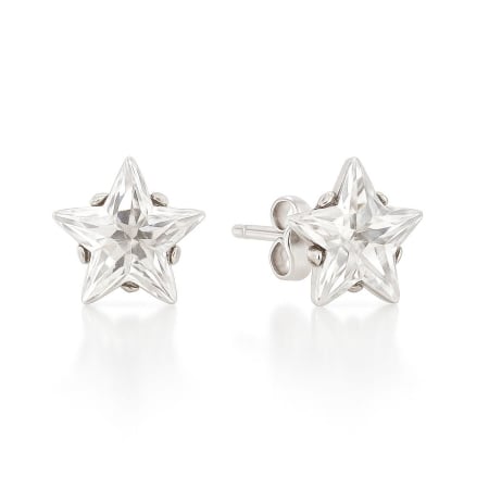 CERCEI ANTIALERGICI - Cercei antialergici steluta cu cristal