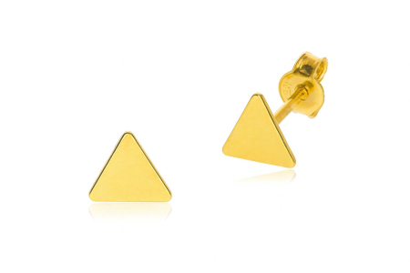 CERCEI ARGINT - Cercei Golden Triangle din Argint 925