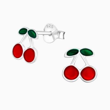 Cercei argint copii - CHERRIES, Cercei Argint 925 HANNY