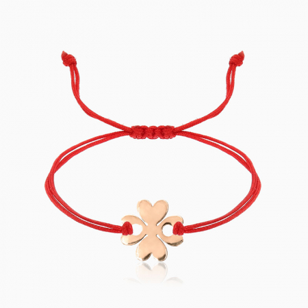 CLOVER, bratara AUR 14k, snur si decupaj [5]