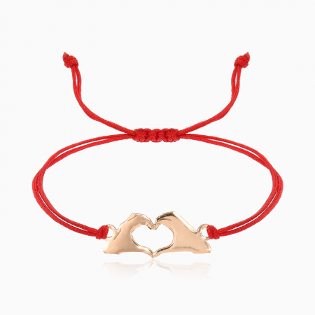 Bijuterii AUR pentru Copii - CONNECTION, bratara AUR14k, snur si decupaj