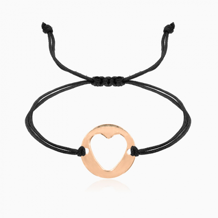 Bijuterii AUR pentru Copii - DEEP, bratara AUR14k, snur si banut decupat