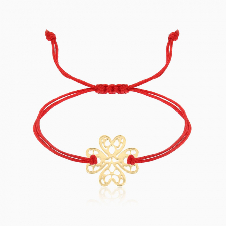 DETELIA, bratara AUR 14k, snur si decupaj [2]