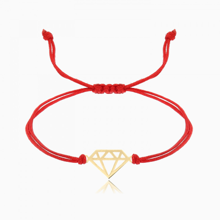 DIAMONAD,  bratara AUR  14k, snur si decupaj [3]