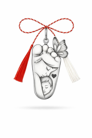 MARTISOARE - Miracolul Vieții – Mărțișor din Argint