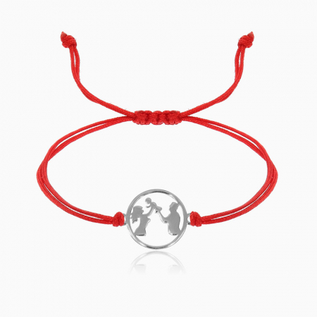 FAMILLY,  bratara AUR 14k, snur si decupaj [5]