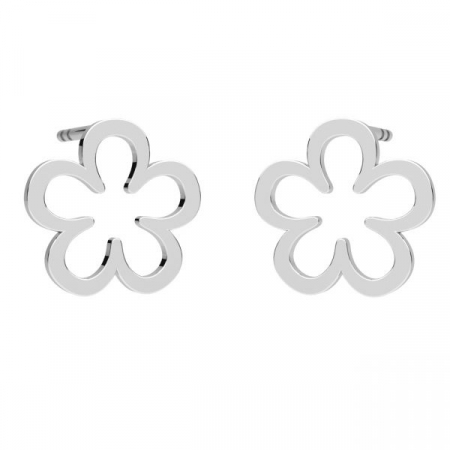 CERCEI ARGINT - Cercei Floricica din argint 925 placat cu aur 24K