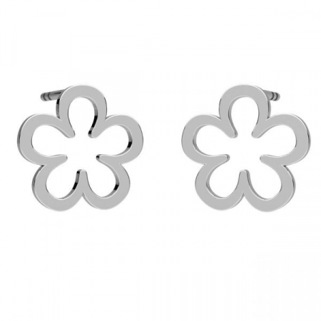 CERCEI ARGINT - Cercei Floricica din argint 925 placat cu aur 24K