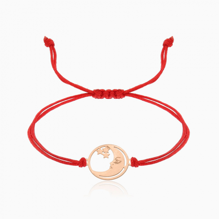 GALAXY, bratara AUR  14k, snur si banut decupat personalizat [5]