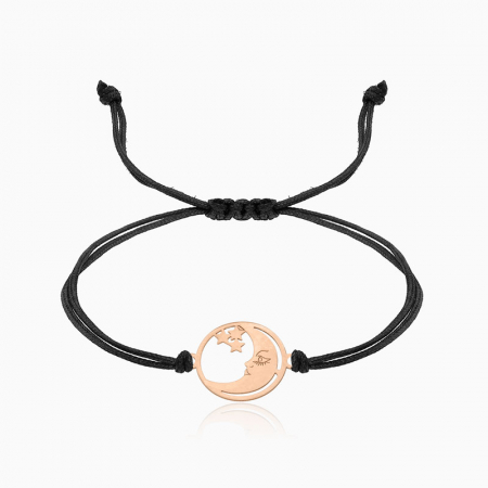 GALAXY, bratara AUR  14k, snur si banut decupat personalizat [3]