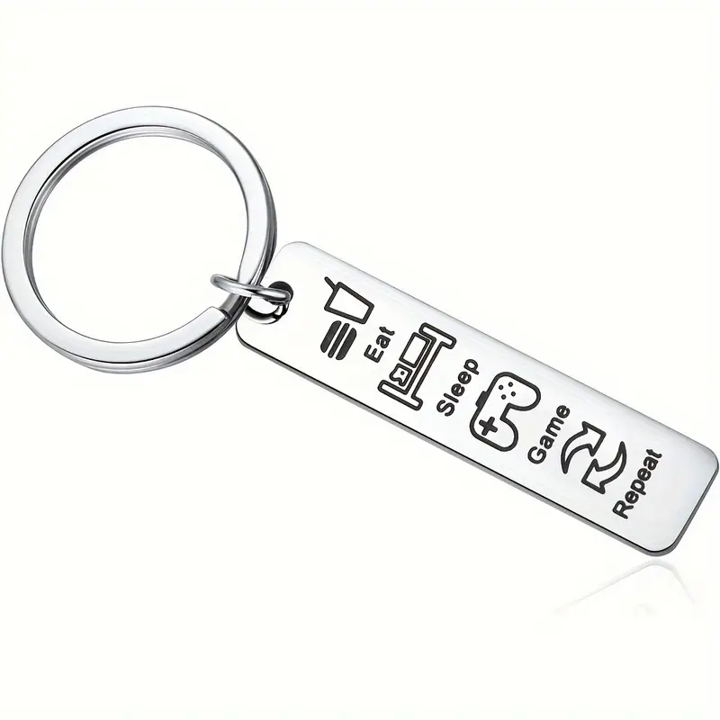 BRELOCURI PERSONALIZATE - GAMER, Breloc Oțel Inoxidabil