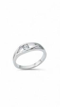 Inele Aur - WHITE RING- Inel Aur Alb 585