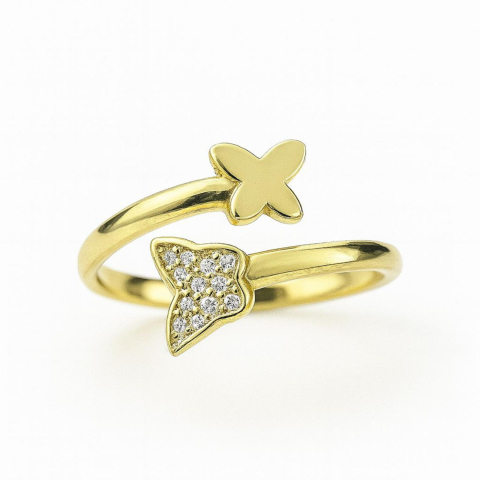BIJUTERII DIN AUR - GOLDEN BUTTERFLY, Inel Aur 585