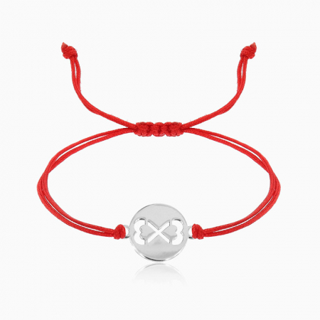 HARMONIA,  bratara AUR 14k, snur si banut decupat [3]