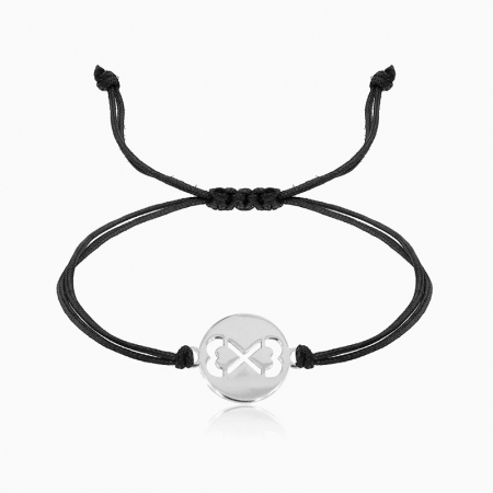 HARMONIA,  bratara AUR 14k, snur si banut decupat [2]