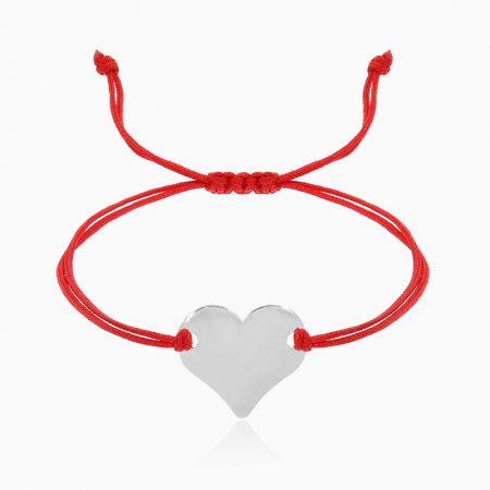 HEART, bratara AUR 14k, snur si decupaj [5]