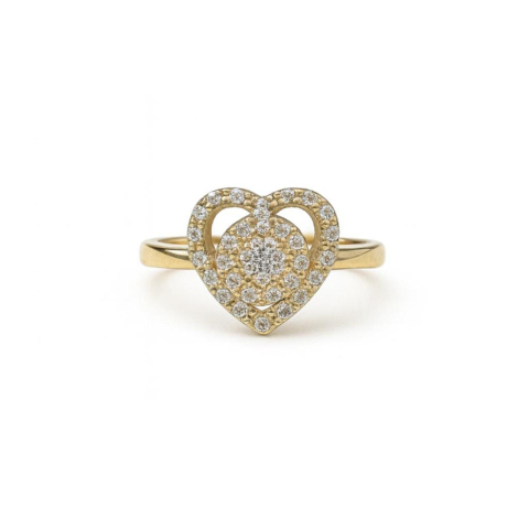 BIJUTERII DIN AUR - HEART GLOW DUO, Inel Aur 585