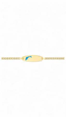 Bijuterii AUR pentru Copii - DOLPHIN TAG, Bratara, Aur 585