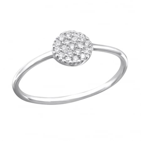 Inele argint cu pietre - ONLY WITH YOU, Inel placat argint 999