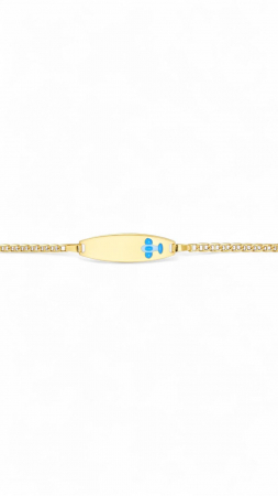 Bijuterii AUR pentru Copii - ID BOY BABY GOLD, Bratara baietei placuta ,Aur 585