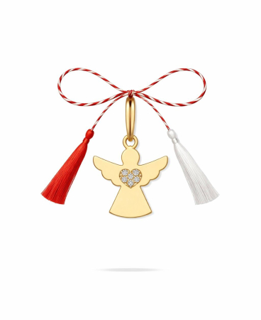 MARTISOARE - Îngerul Păzitor – Mărțișor din Argint