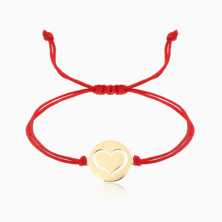 INSPIRIA, bratara AUR 14k, snur si banut decupat [5]