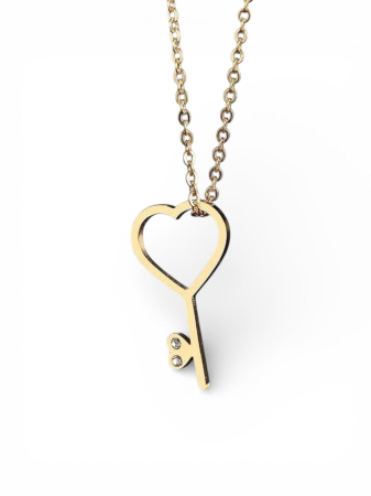 LANTISOARE ARGINT - Colier Argint 925 Heart Key - Eleganta si Simbolism