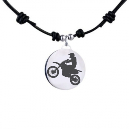 BIJUTERII BARBATI - Lantisor Argint 925 si banut decupat personalizat