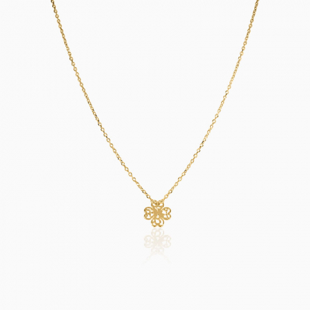 DAIANA, Lantisor Argint 925, pandantiv dantelat trifoi [0]