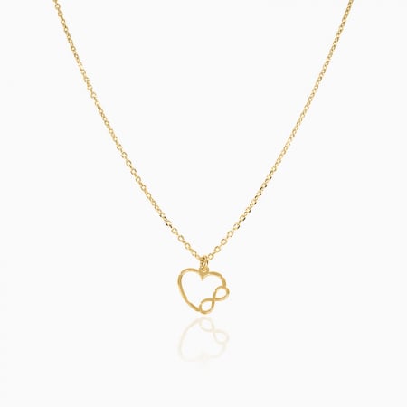 RAISA, Lantisor Argint 925, pandantiv decupat inima cu infinit [0]