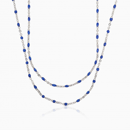 DARK BLUE, Lantisor Argint 925, pietre semipretioase [1]