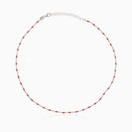 Lantisoare argint cu pietre semipretioase - MORE RED, Lantisor Argint 925, pietre semipretioase