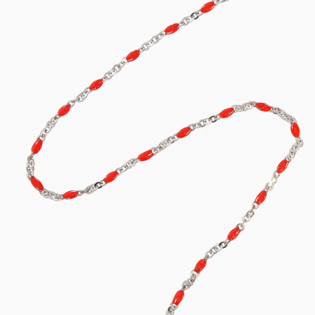MORE RED, Lantisor Argint 925, pietre semipretioase [1]