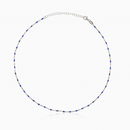 Lantisoare argint cu pietre semipretioase - NAVY BLUE, Lantisor Argint 925, pietre semipretioase